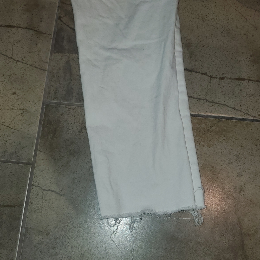 KUT From The Kloth Reese Ankle Straight Leg White Jeans High rise fab a… - Picture 7 of 8